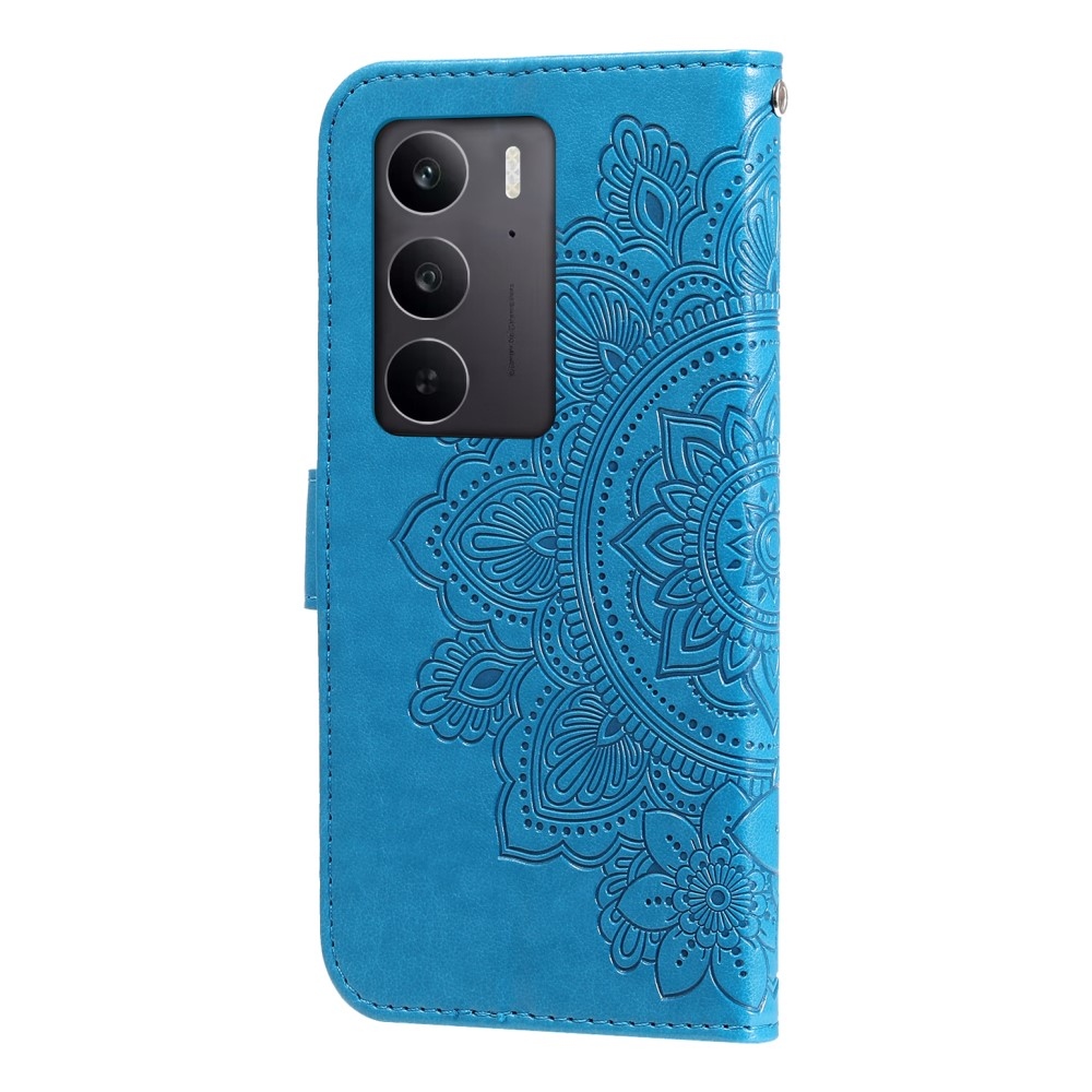 Mandala könyvtáska a Realme C75 készülékhez - kék