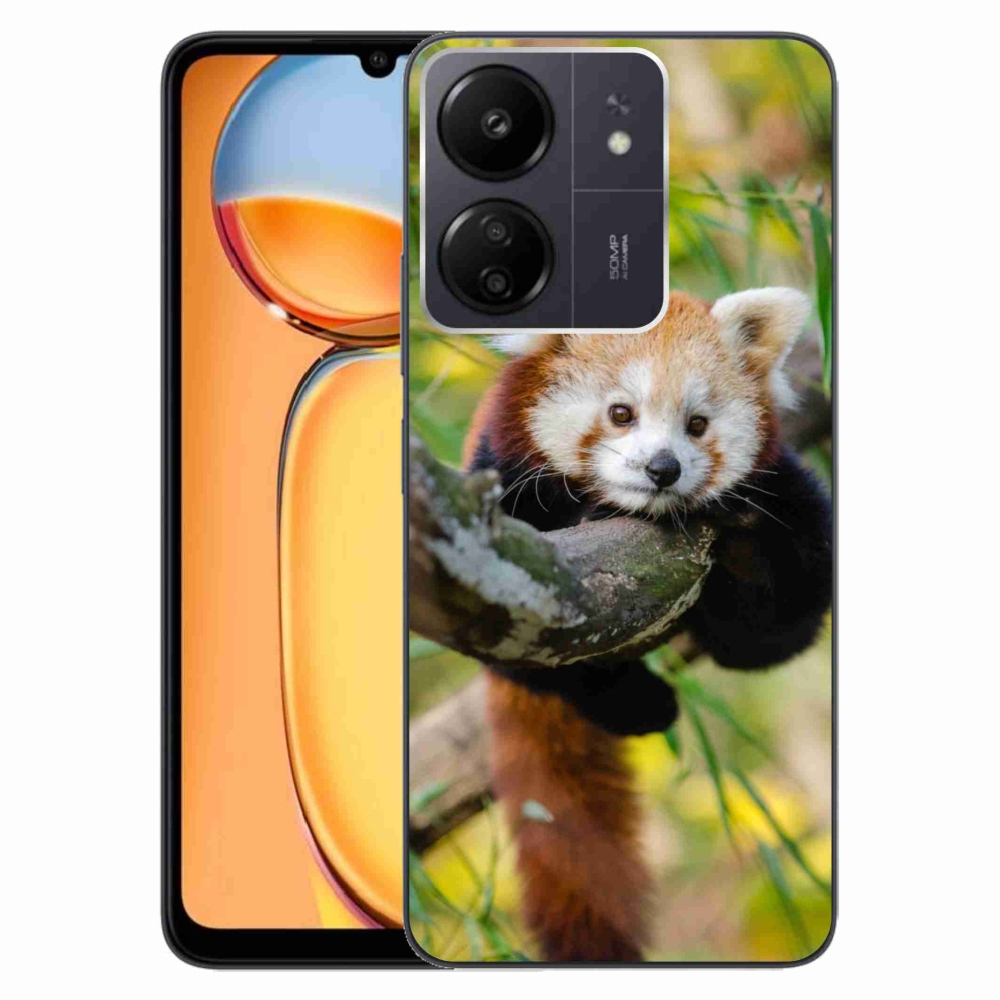 Gél borítás mmCase a Xiaomi Poco C65/Redmi 13C készülékhez - pandavörös