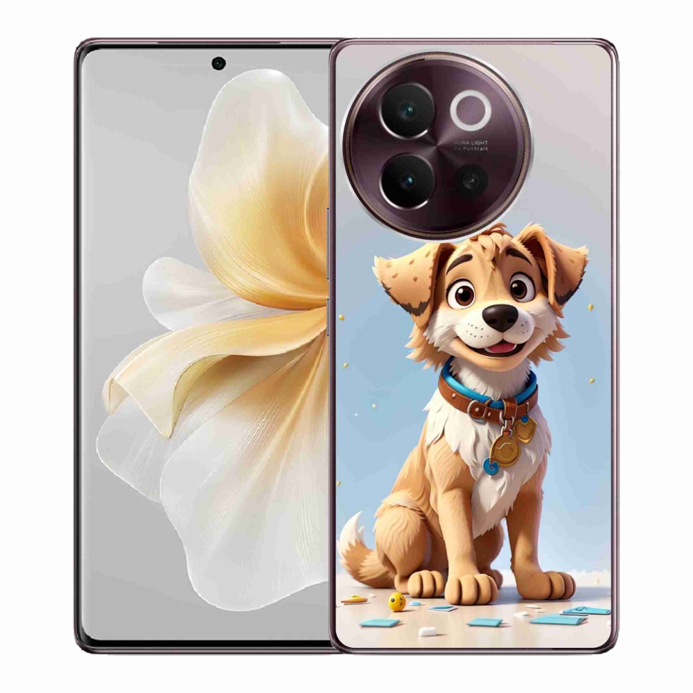 Gél borító mmCase a Vivo V40 Lite 5G készülékhez - rajzfilm kölyökkutyus