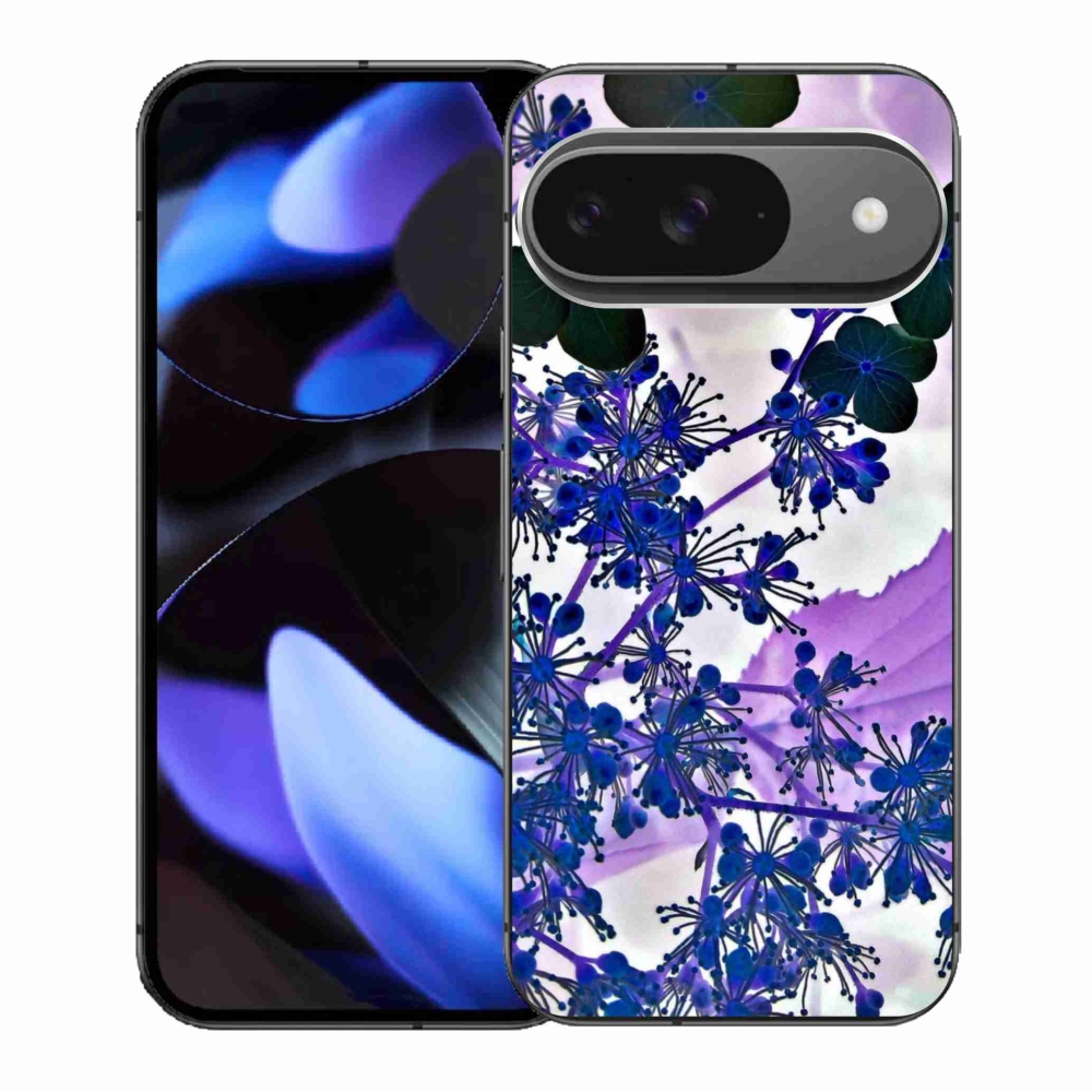 Zselés borítás mmCase a Google Pixel 9/9 Pro számára - hortenzia virág