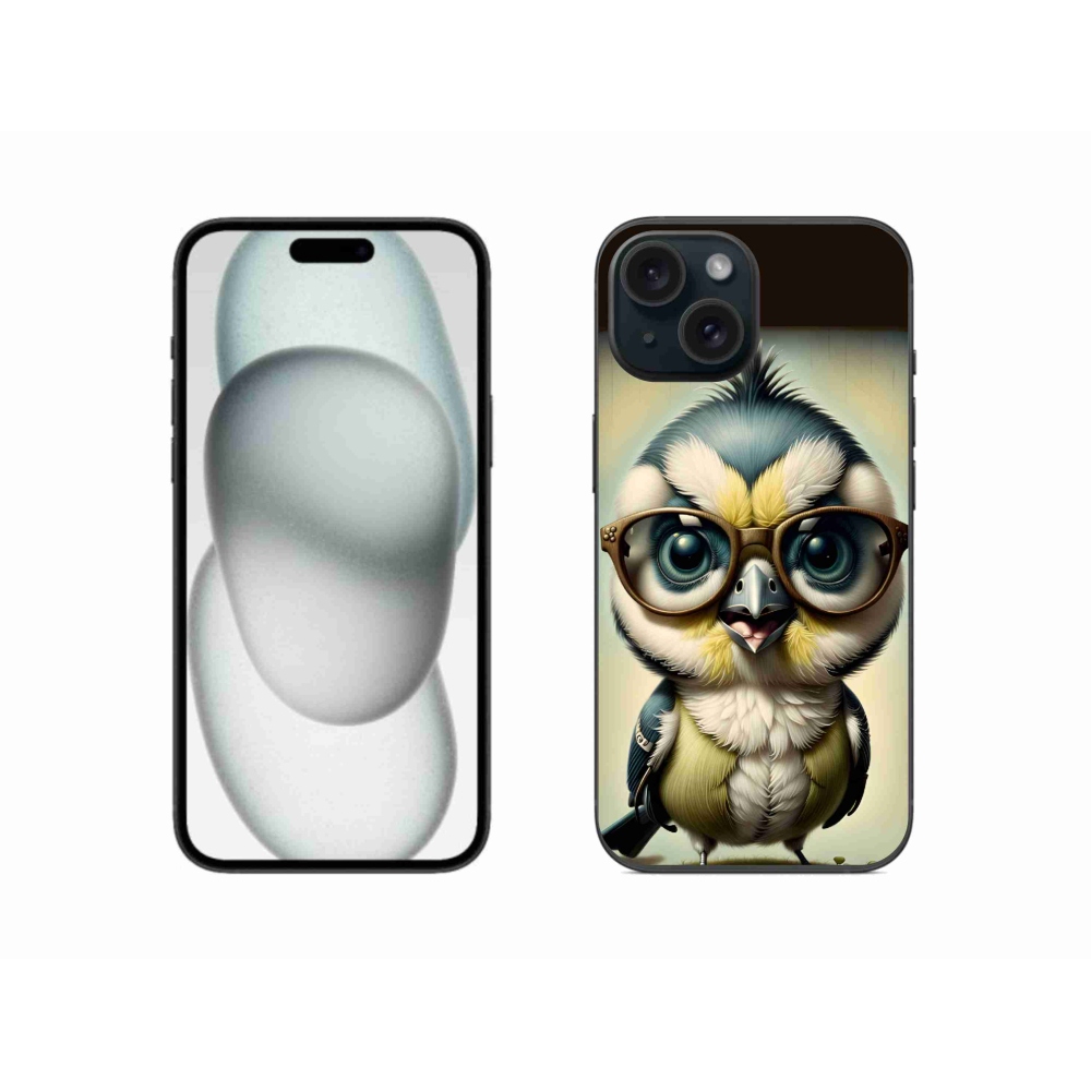 Zselés borítás mmCase iPhone 15 - cub szemüveggel