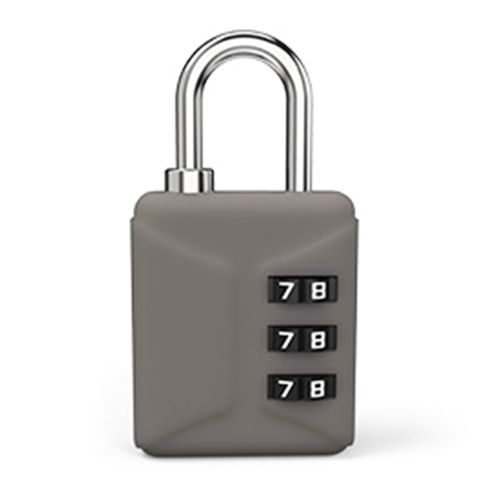 Kompakt, háromjegyű kódzár szürke kivitelben