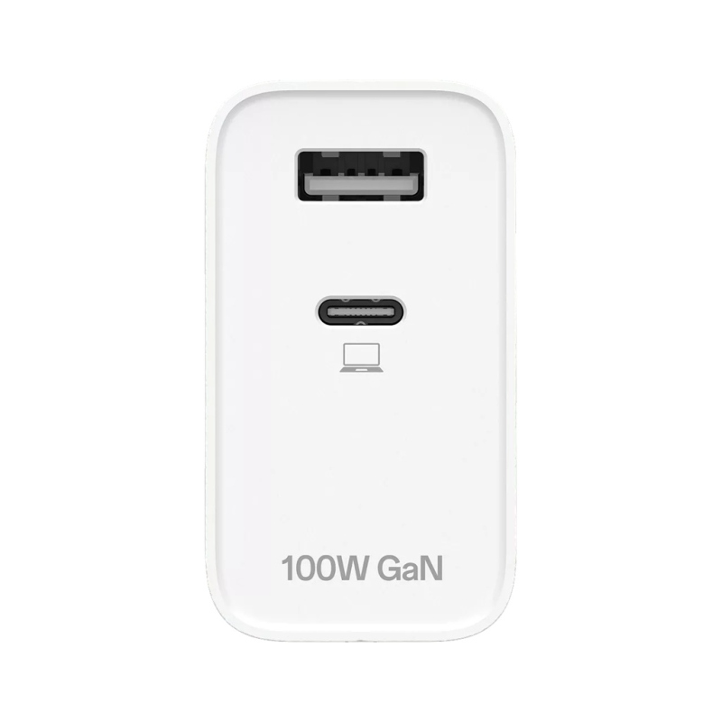 Oppo SuperVOOC USB-C 100 W-os utazó töltő + USB-C adatkábel, fehér