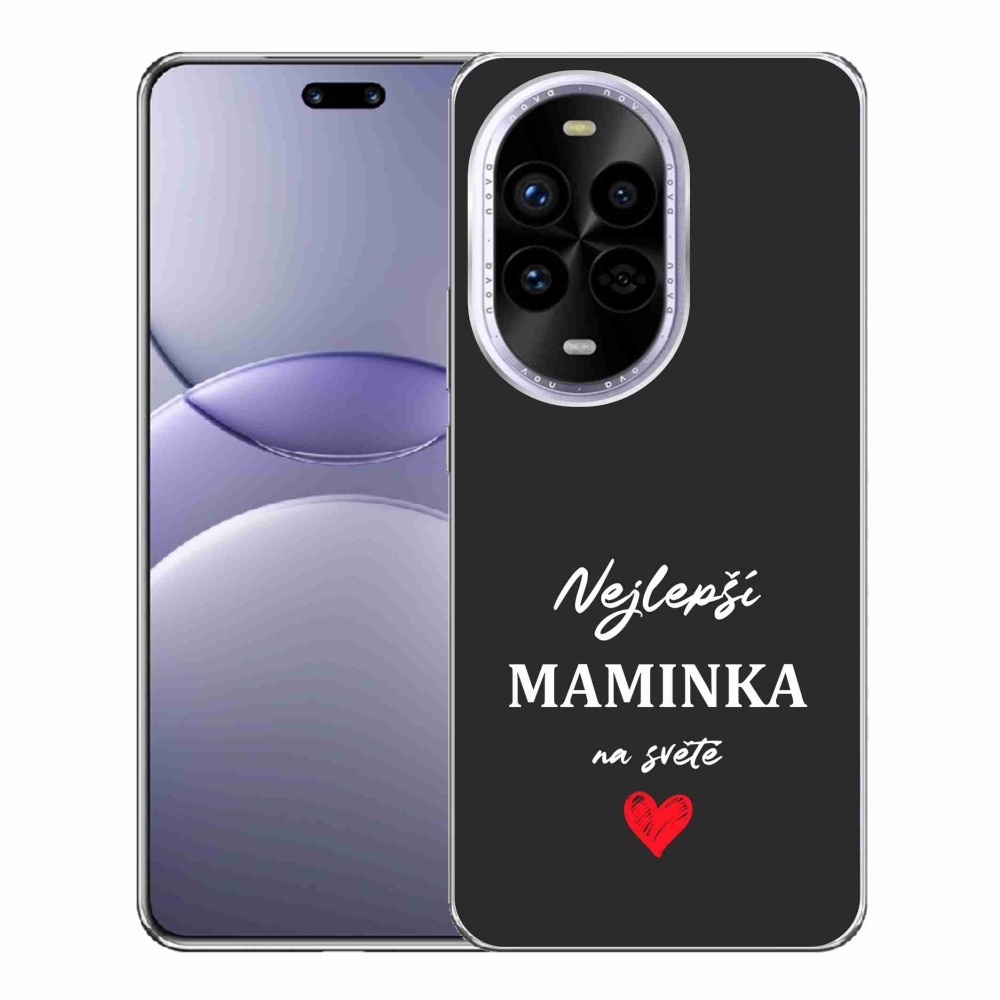 Gél borító mmCase a Huawei Nova 13 Pro 5G - legjobb anya 1 fekete háttérrel