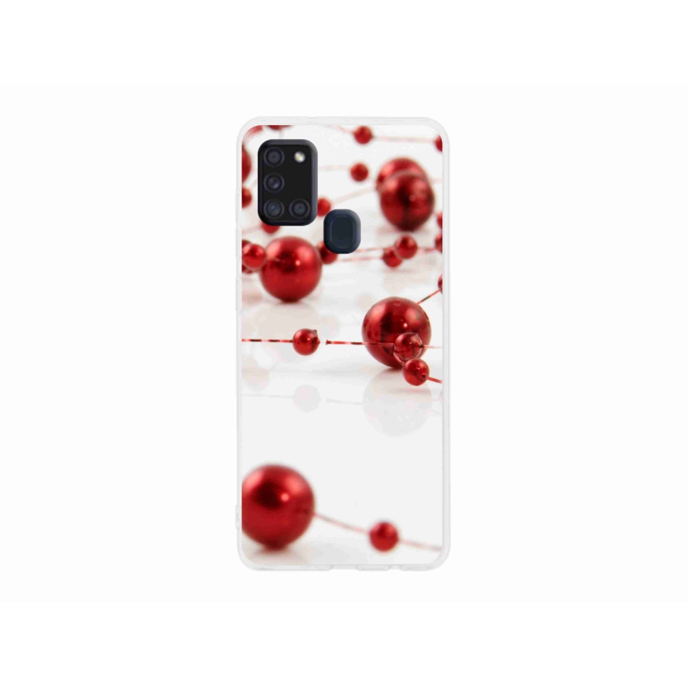 Gél borítás mmCase Samsung Galaxy A21s készülékhez - Karácsonyi lánc