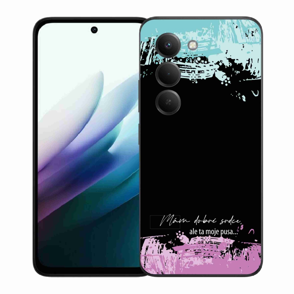 Gél borító mmCase a Xiaomi Redmi 15 4G/5G (171mm) - vicces szöveg 3 fekete háttérrel