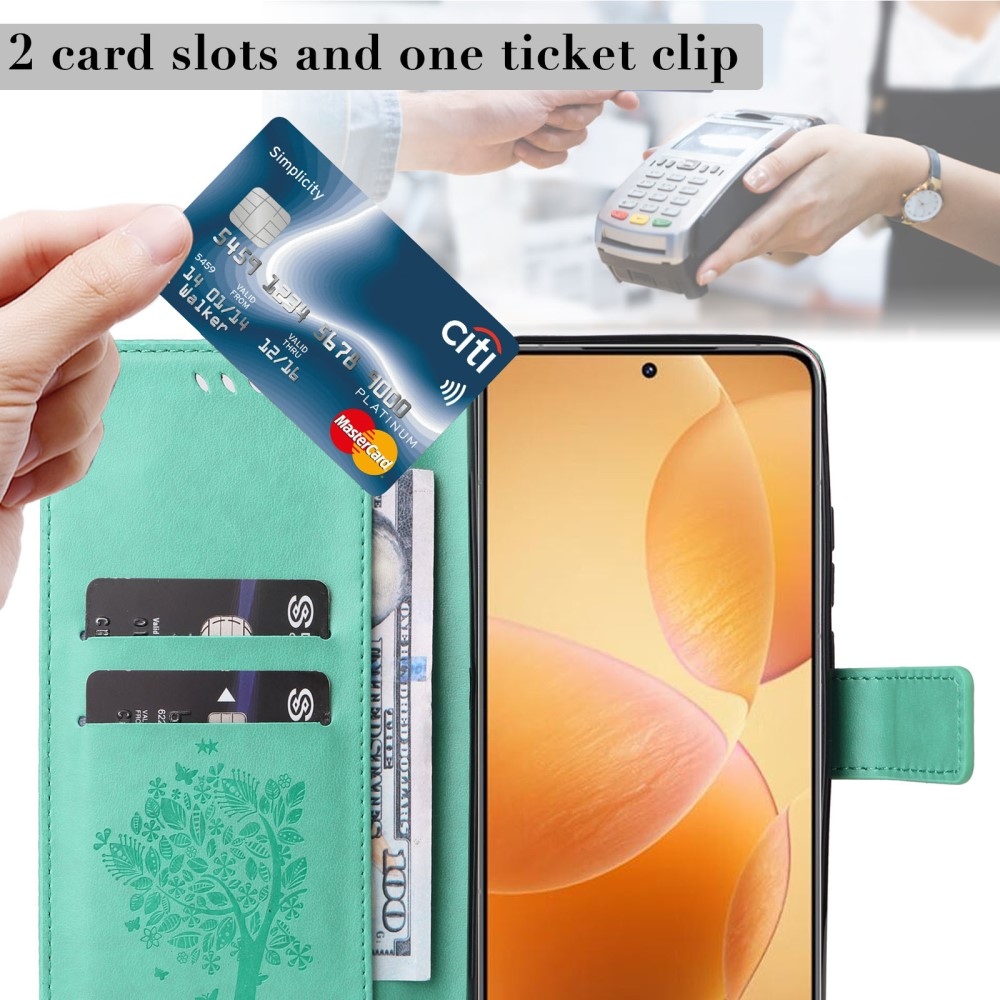 Fák könyve tok Xiaomi 14T Pro - teal - teal - kék színű