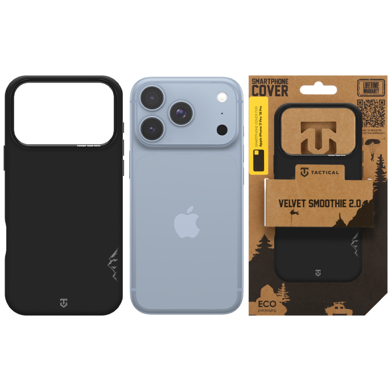 Tactical MagForce Velvet Smoothie 2.0 tok az Apple iPhone 18 Pro/17 Pro készülékhez, aszfalt színben