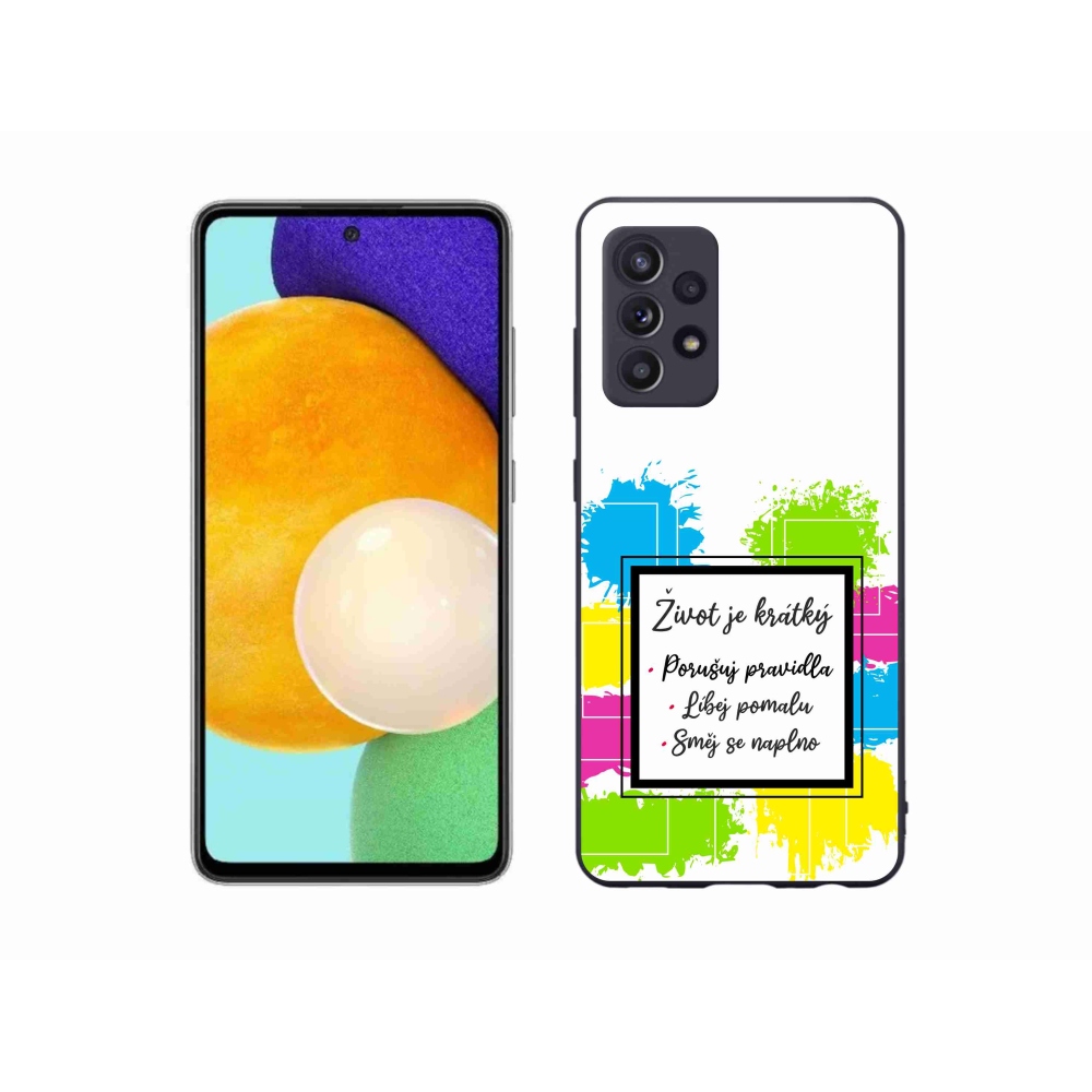 Gél borítás mmCase Samsung Galaxy A52/A52 5G - idézem 5 fehér háttér