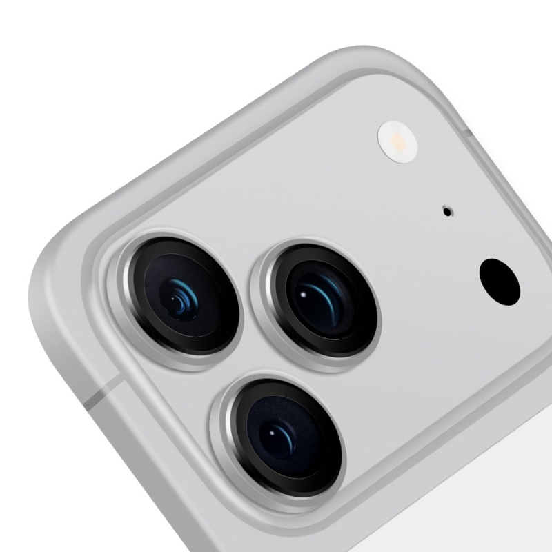 TOK:ME Lencsevédő az Apple iPhone 18 Pro/18 Pro Max készülékekhez, ezüst színben