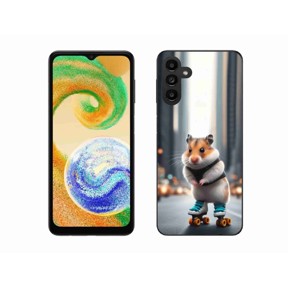 Zselés borítás mmCase Samsung Galaxy A04s (164.7x76.7x9.1mm) - hörcsög a korcsolyákon