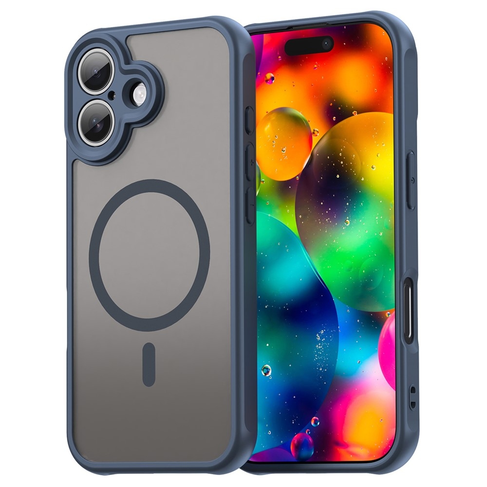 Matta zselés tok MagSafe-rel iPhone 17 készülékhez - kék