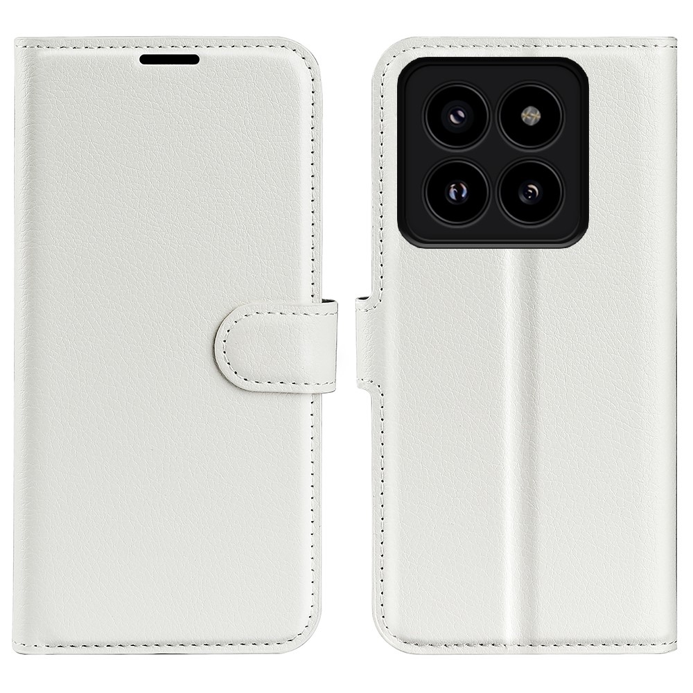 Litchi könyv tok a Xiaomi 14 Pro-hoz - fehér