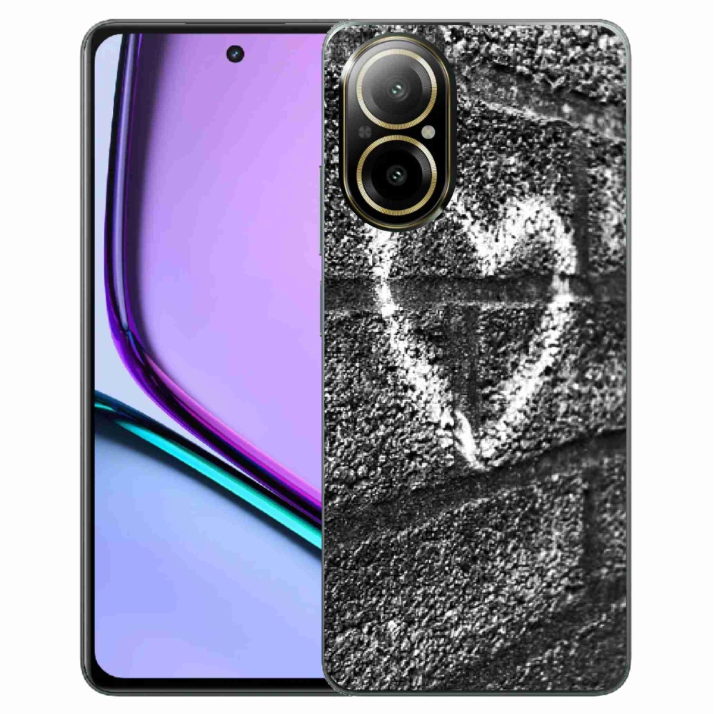 Gél borítás mmCase a Realme C67 készülékhez - szív a falon