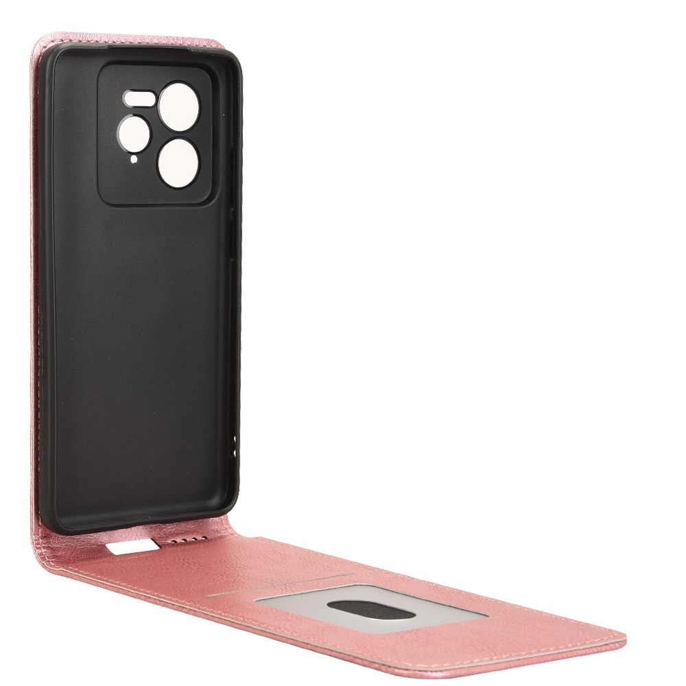 Vert flip tok a Realme GT 7 Pro 5G készülékhez - rózsaszín arany