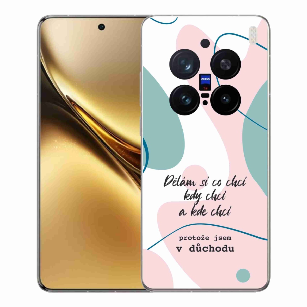 Gél borító mmCase a Vivo X200 Pro 5G készülékhez - vicces szöveg 10 fehér háttér