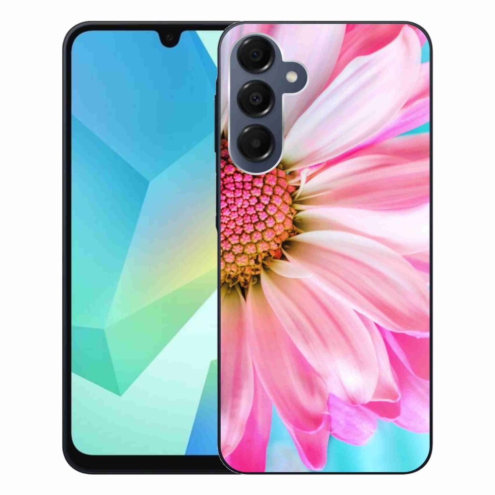 Gél védőhuzat mmCase Samsung Galaxy A16 4G/5G készülékhez - rózsaszín virág