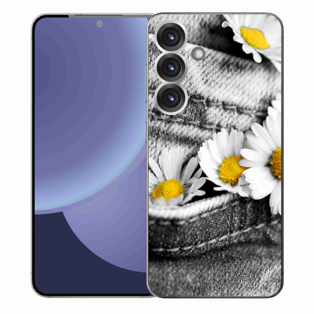 Gél védőhuzat mmCase Samsung Galaxy S25+ készülékhez - margaréták