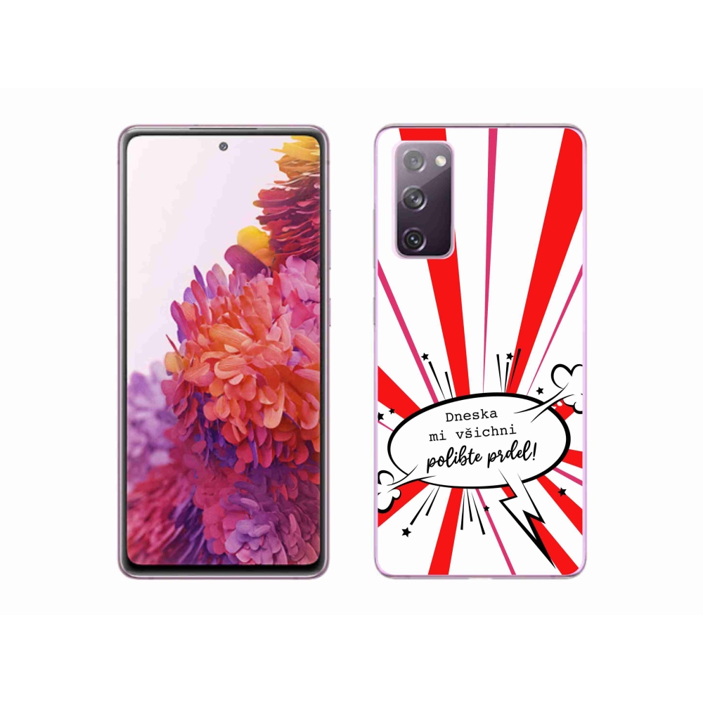 Gél borító mmCase Samsung Galaxy S20 FE - vicces szöveg 15 fehér háttér