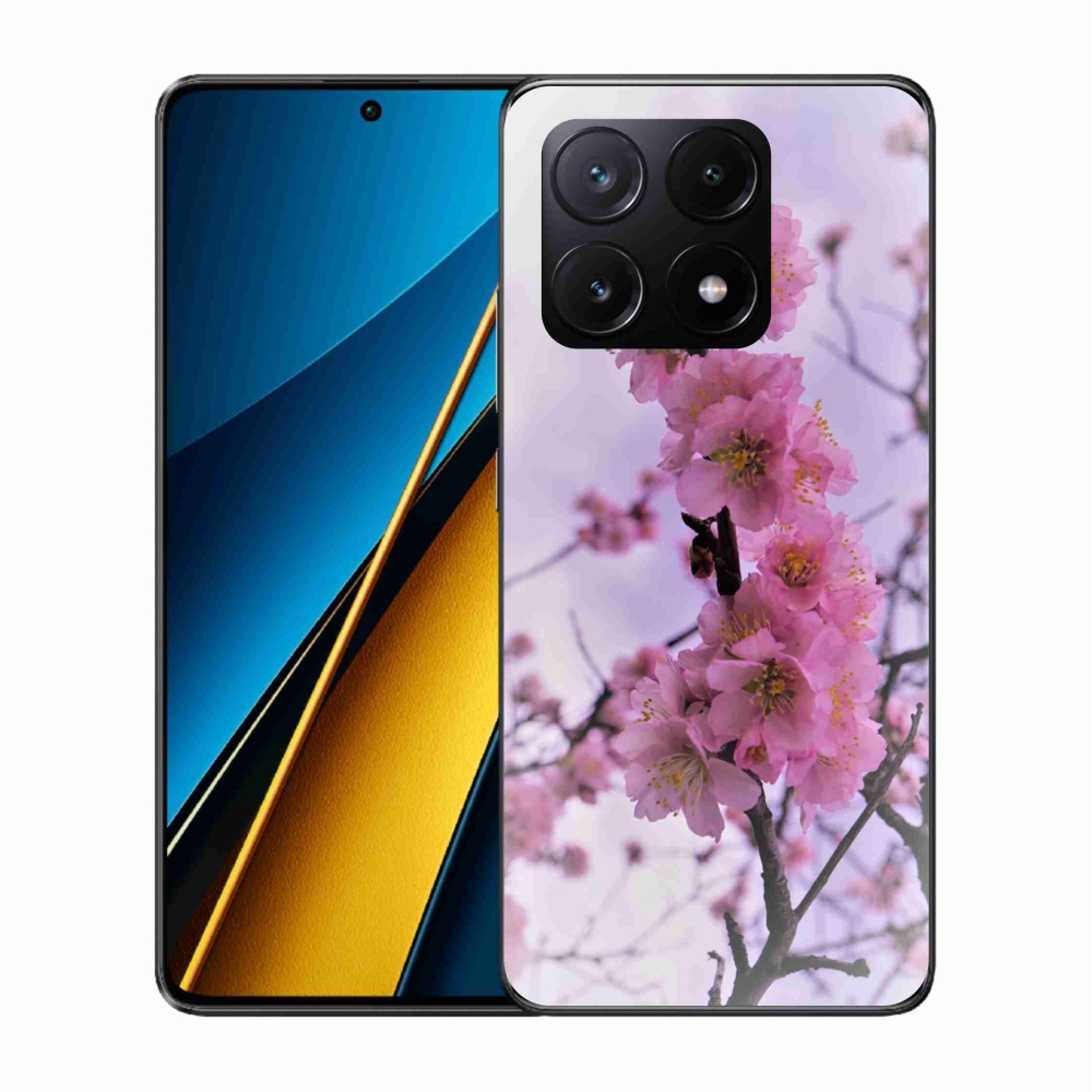 Gél borító mmCase a Xiaomi Poco X6 Pro 5G számára - virágok 7