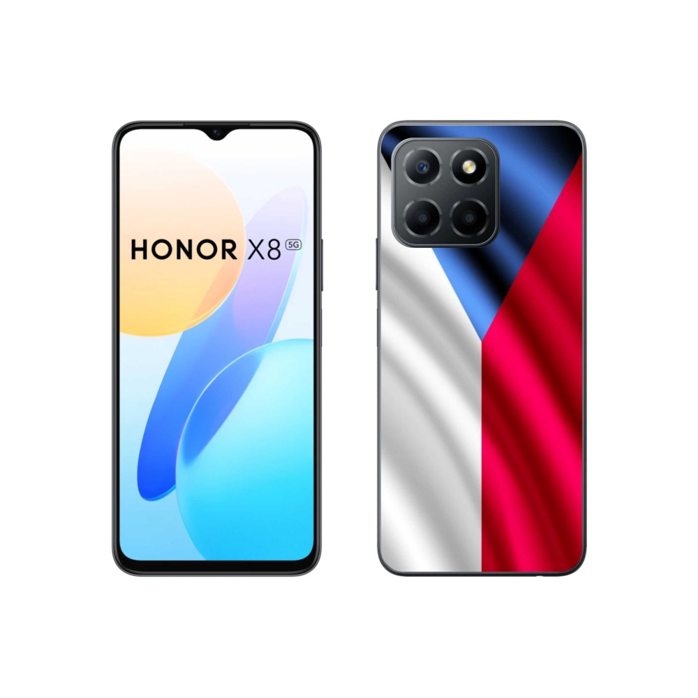 Zselés borítás mmCase a Honor X8 5G/Honor 70 Lite 5G számára - cseh zászló
