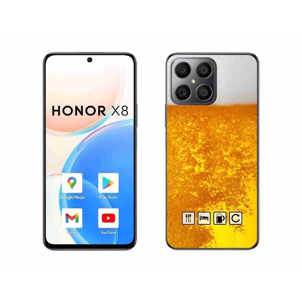Gél borítás mmCase a Honor X8 4G-hez - sör motívum 3