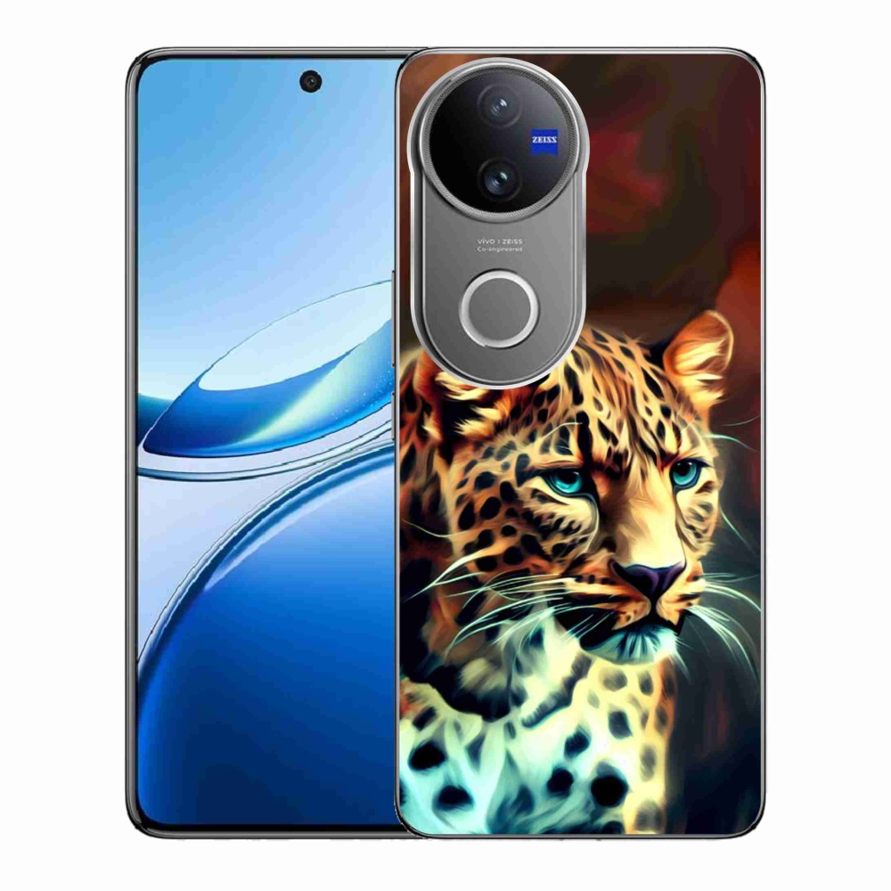 Zselés borítás mmCase a Vivo V50 5G készülékhez - leopárd