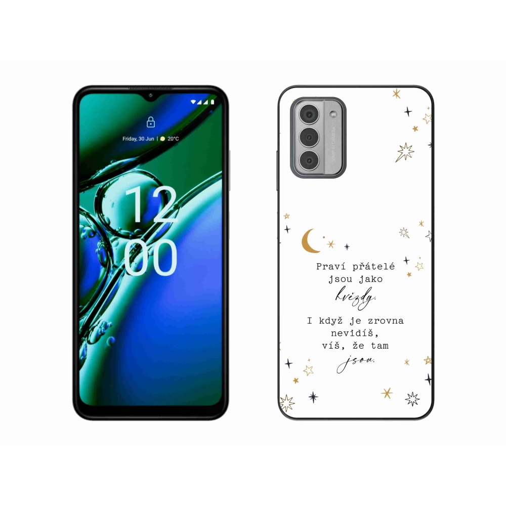 Zselés borítás mmCase a Nokia G42 készülékhez - idézem 6 fehér háttér