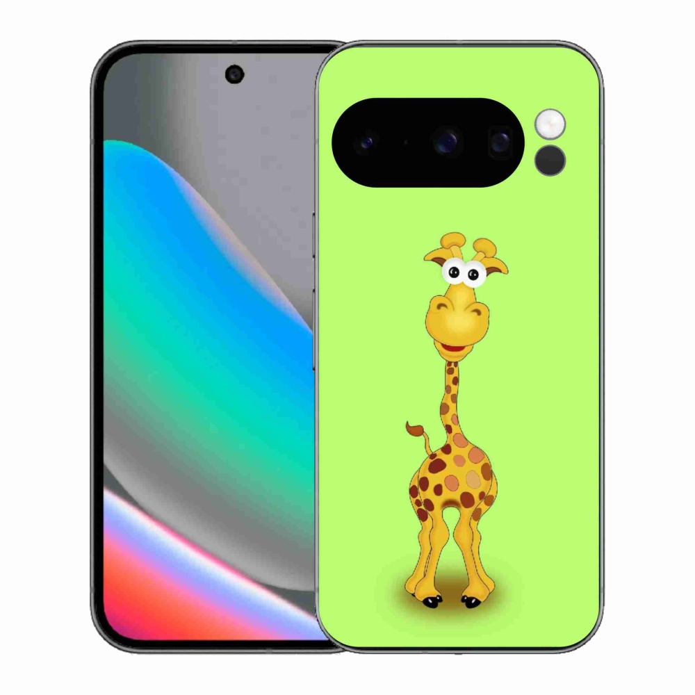 Gél borítás mmCase a Google Pixel 10 Pro számára - rajzfilm zsiráf