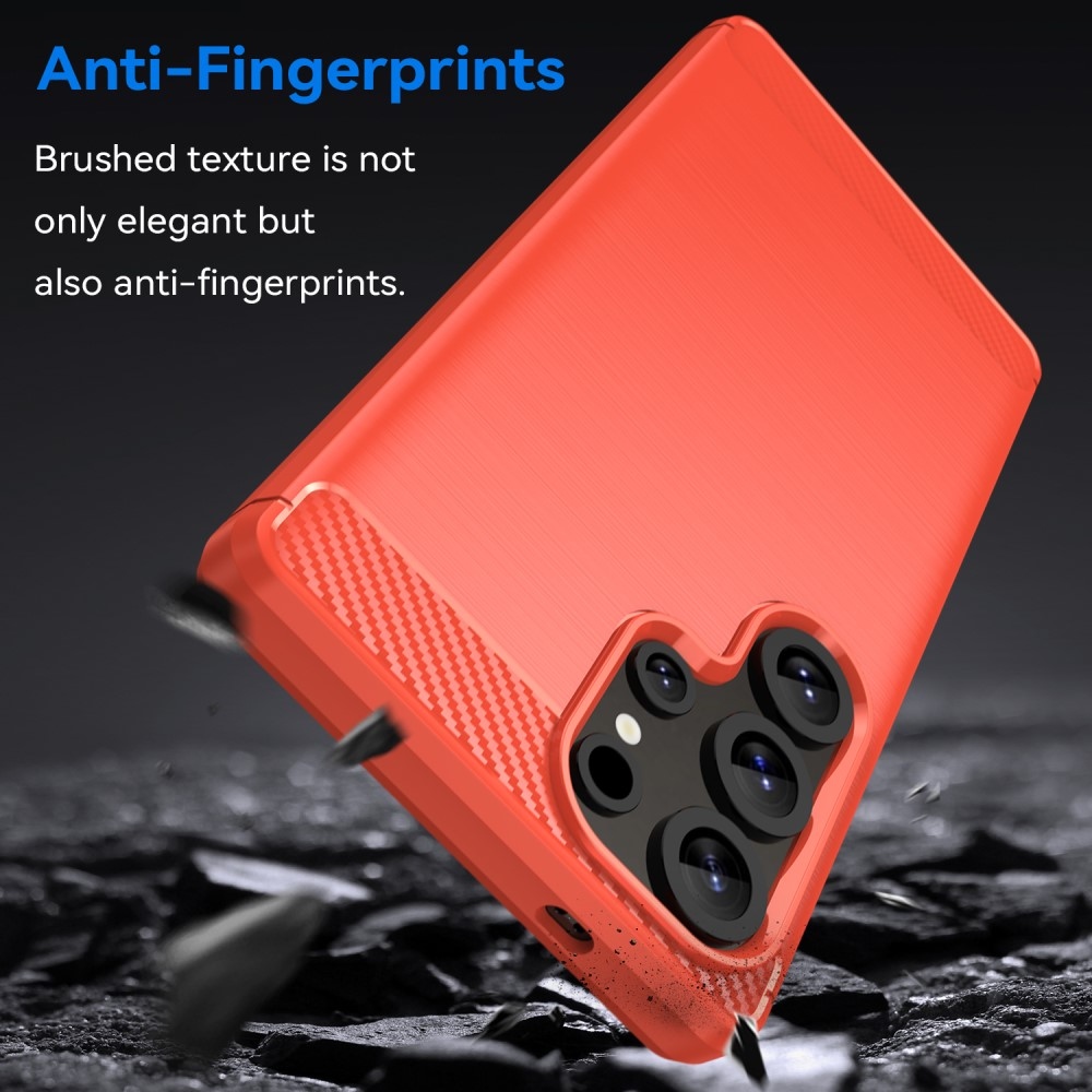 Szénálló zselés tok Samsung Galaxy S25 Ultra készülékhez - piros