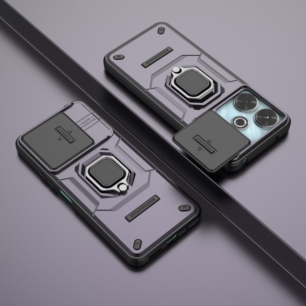 Lencseálló hibrid védőburkolat Xiaomi Redmi 13 4G/Poco M6 4G - lila