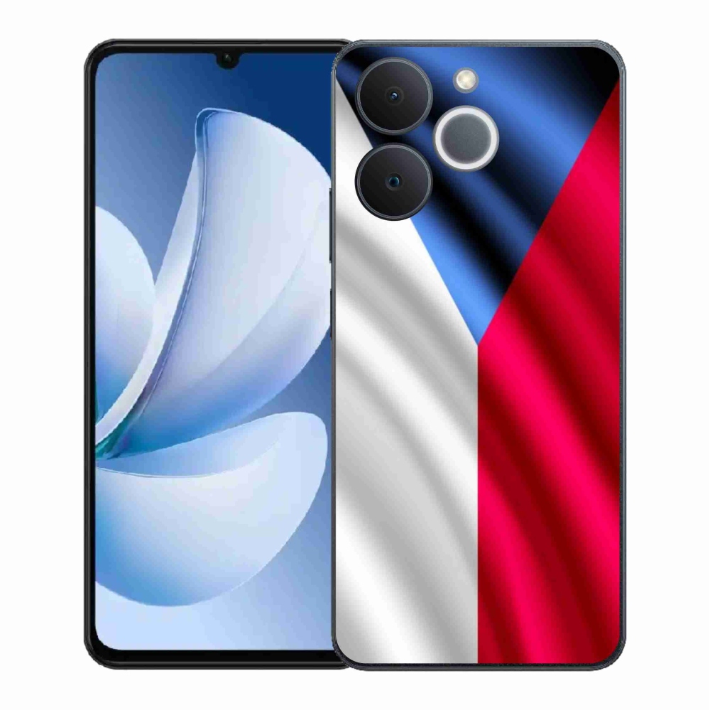 Zselés borítás mmCase a Realme Note 70T számára - cseh zászló