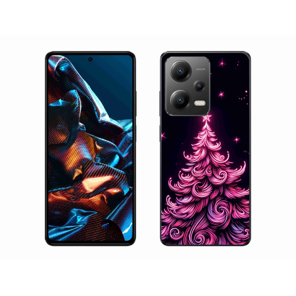 Gél borítás mmCase a Xiaomi Redmi Note 12 Pro 5G-hez - neon karácsonyfa 2