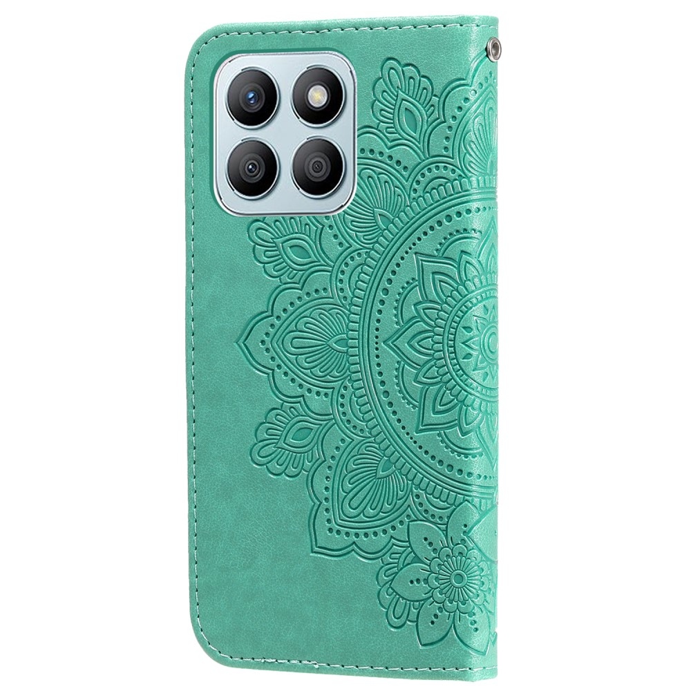 Mandala könyvtáska Honor X8b-hez - teal színű
