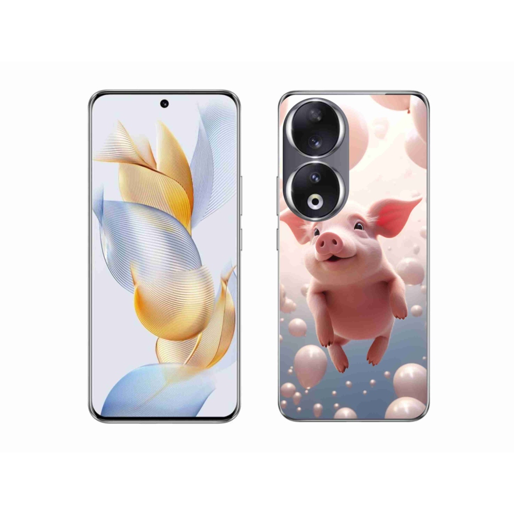 Zselés borítás mmCase a Honor 90-hez - malacka lufikkal