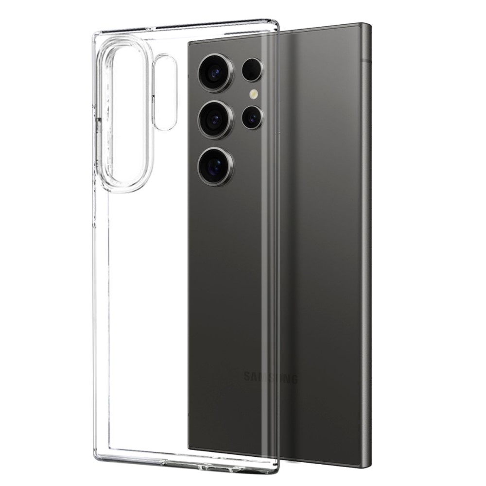 NORTHJO átlátszó zselés tok + edzett üveg Samsung Galaxy S25 Ultra - átlátszó