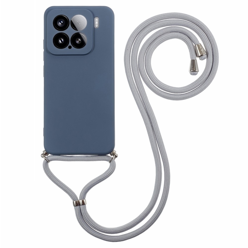 Bélés zselés tok zsinórral Xiaomi 15 - szürke