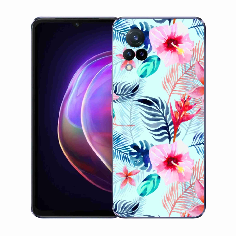 Gél borító mmCase a Vivo V21 4G/5G készülékhez - virágok