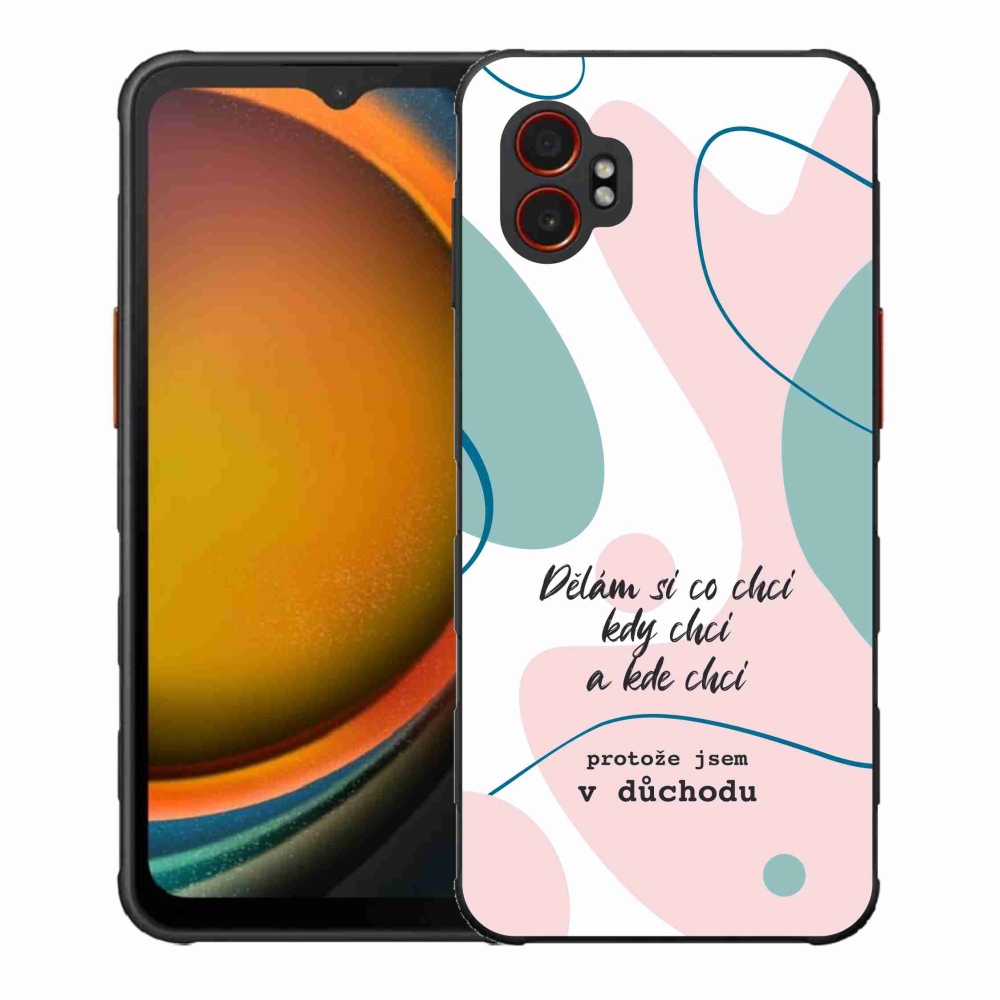 Gél borító mmCase Samsung Galaxy Xcover 7 Pro készülékhez - vicces szöveg 10 fehér háttér