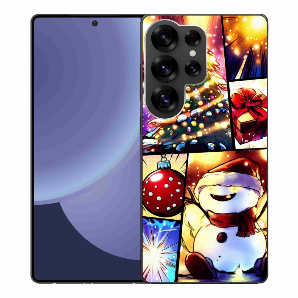 Gél borító mmCase Samsung Galaxy S25 Ultra készülékhez - karácsonyi motívumok 1