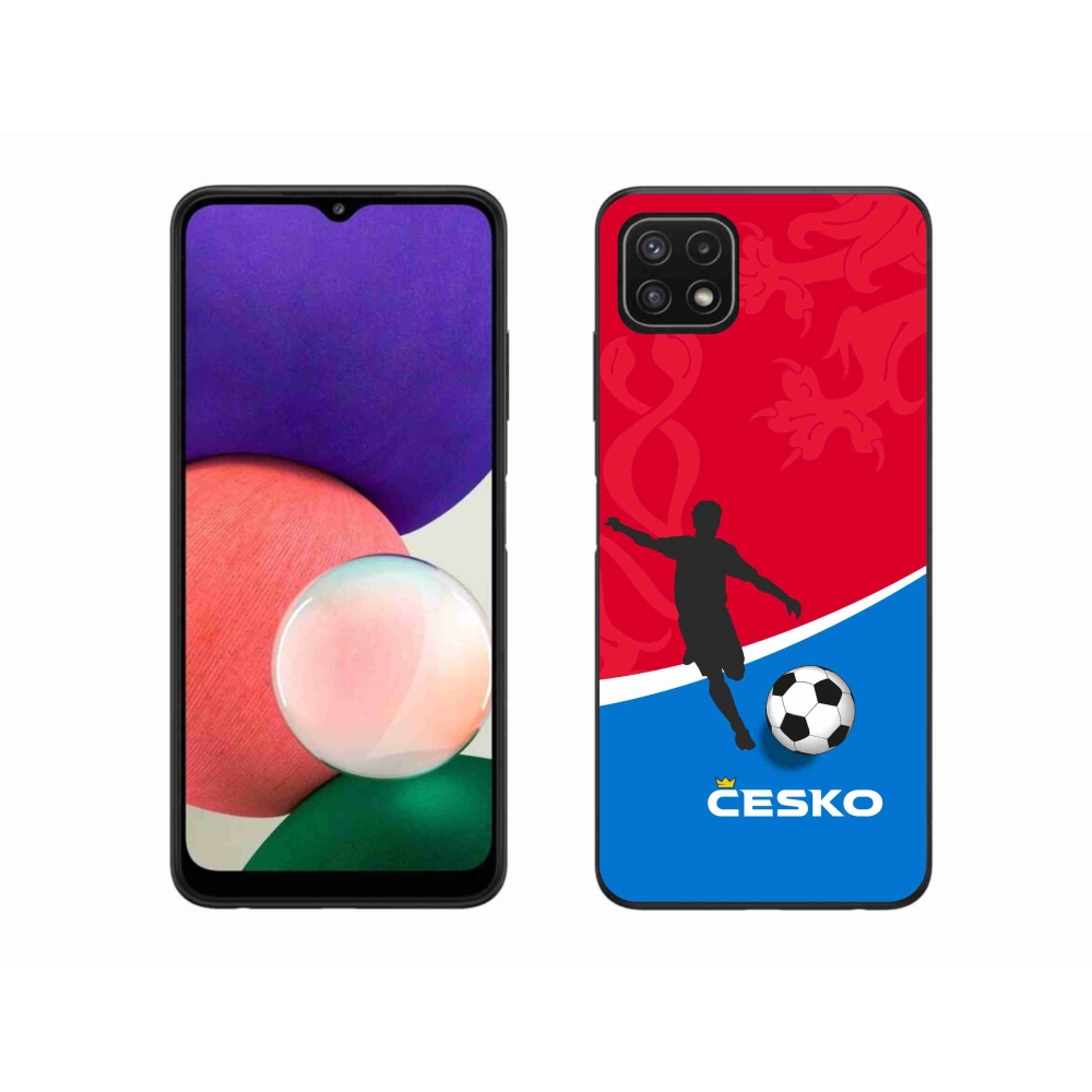 Gél védőhuzat mmCase Samsung Galaxy A22 5G - foci Csehország