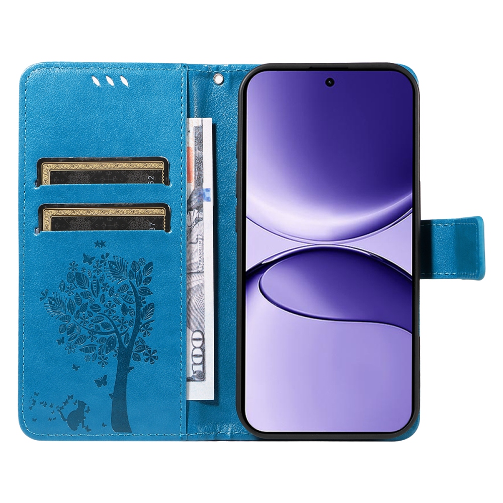 Fák könyv tokja Xiaomi Poco F7 5G - kék