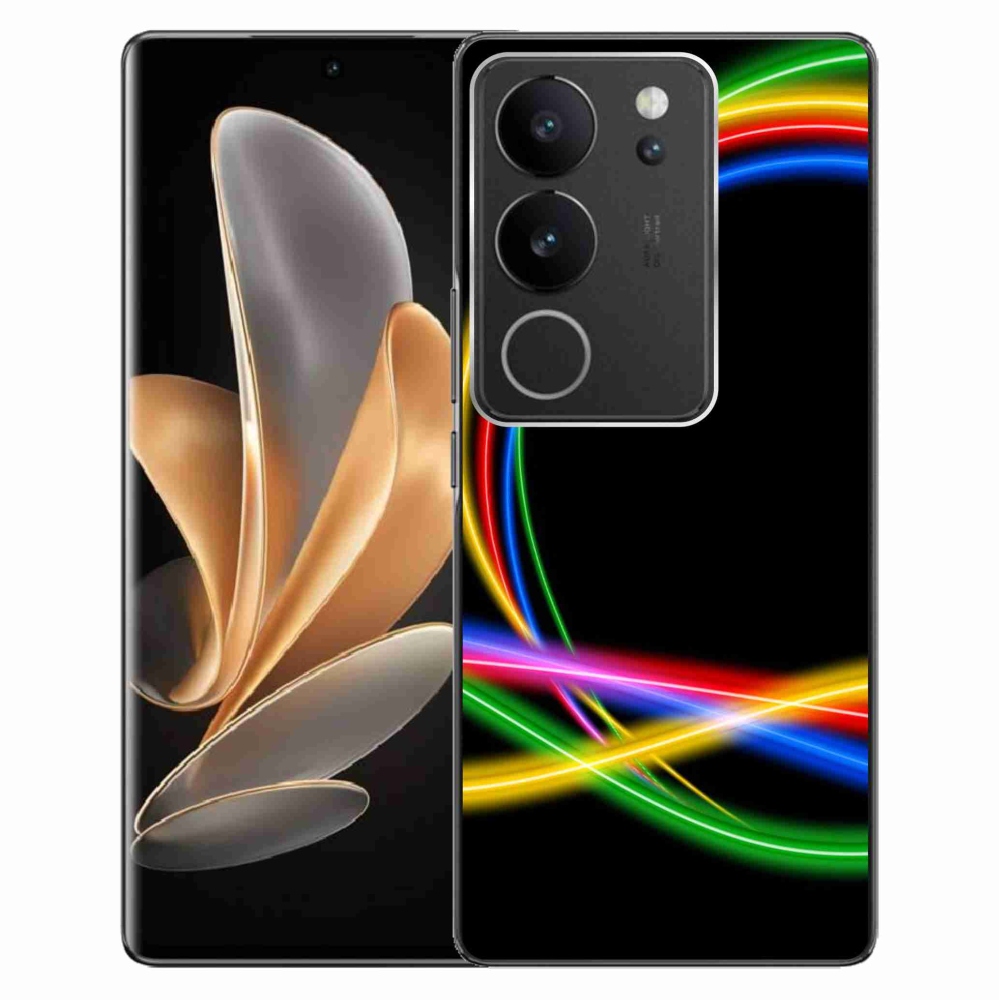 Gél tok mmCase a Vivo V29 5G készülékhez - neon körök