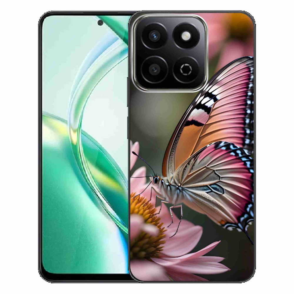 Zselés borítás mmCase a Honor 200 Smart 5G készülékhez - színes pillangó