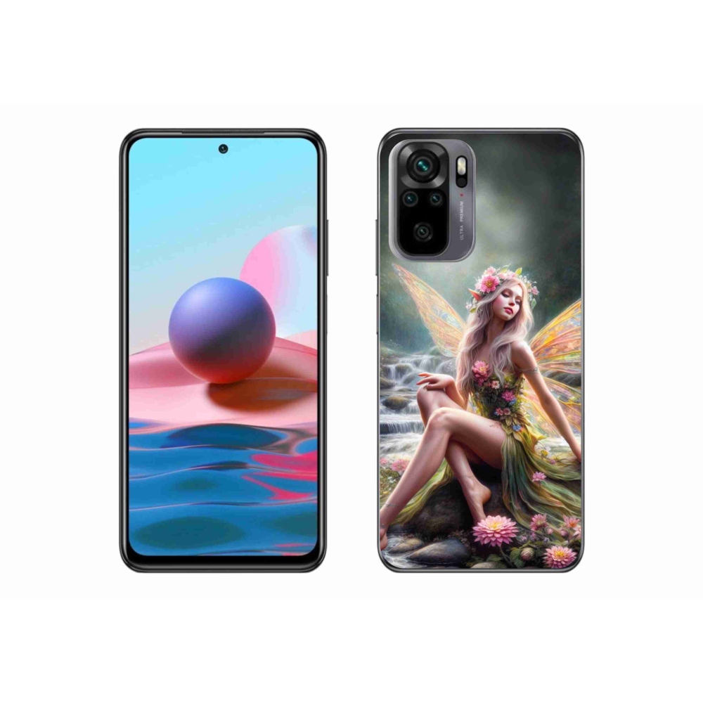 Gél borítás mmCase a Xiaomi Redmi Note 10 4G - pillangó nő 1