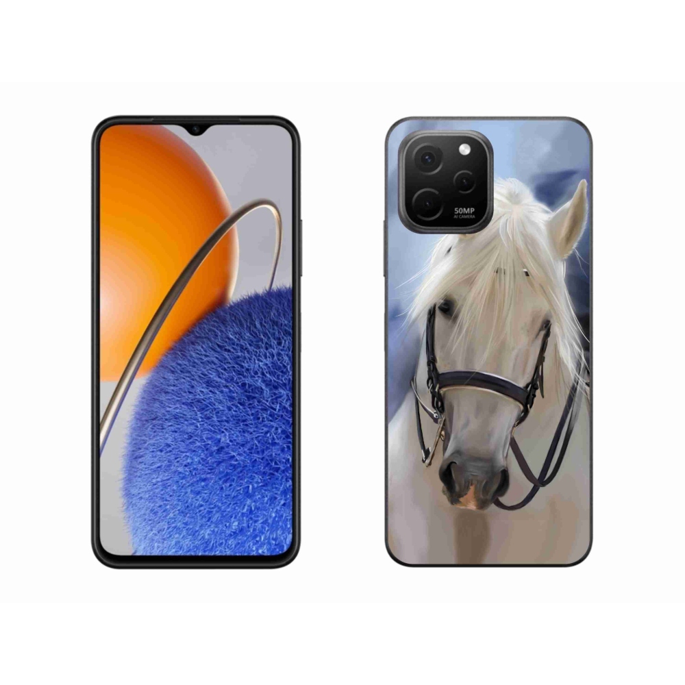 Gél borítás mmCase a Huawei Nova Y61 készülékhez - fehér ló