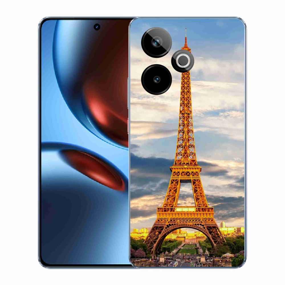 Gél borítás mmCase a Realme GT 7 5G/GT 7T 5G számára - eiffel torony 3