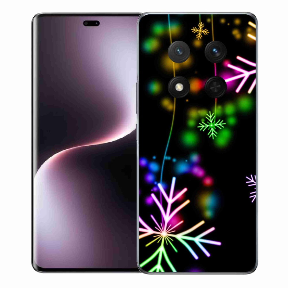 Zselés borítás mmCase a Honor Magic 7 Lite 5G számára - színes pelyhekkel