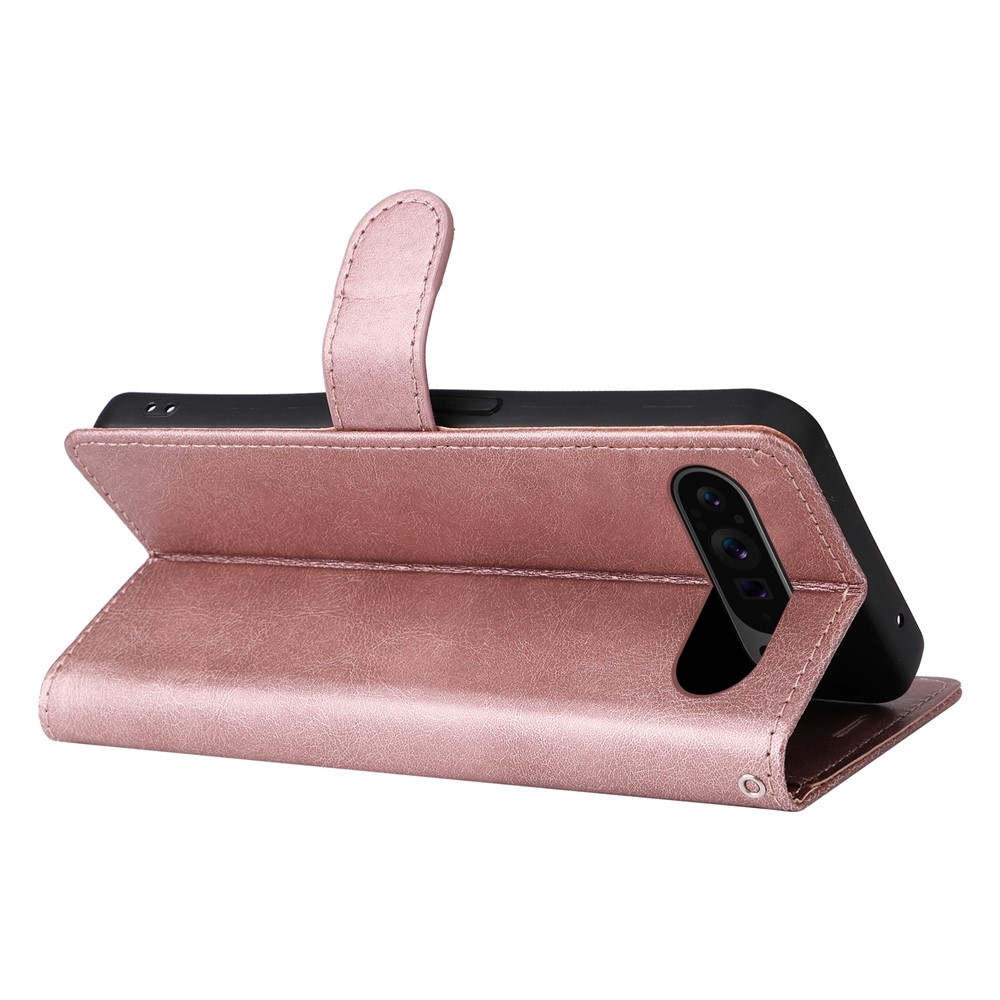 Könyvtáska a Google Pixel 10 Pro XL/Pixel 9 Pro XL számára - rózsaszínű