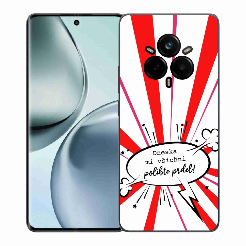 Gél borító mmCase a Realme 14 Pro 5G készülékhez - vicces szöveg 15 fehér háttérrel